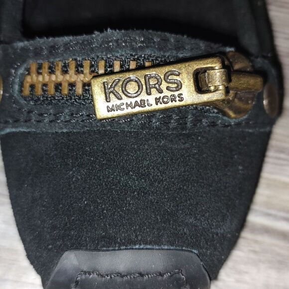 KORS by Michael Kors suede "Romp" flat w zipper Sz 9 - Picture 9 of 9
